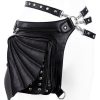 Accessories Restyle | Black Hip Bag With Pockets, Pocket Belt, Wing Bag, Gothic Utility Belt"Bat Holster Bag"