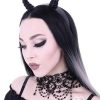 Accessories Restyle | Maleficent Horns, Gothic, Black Headpiece Diabolical Headband