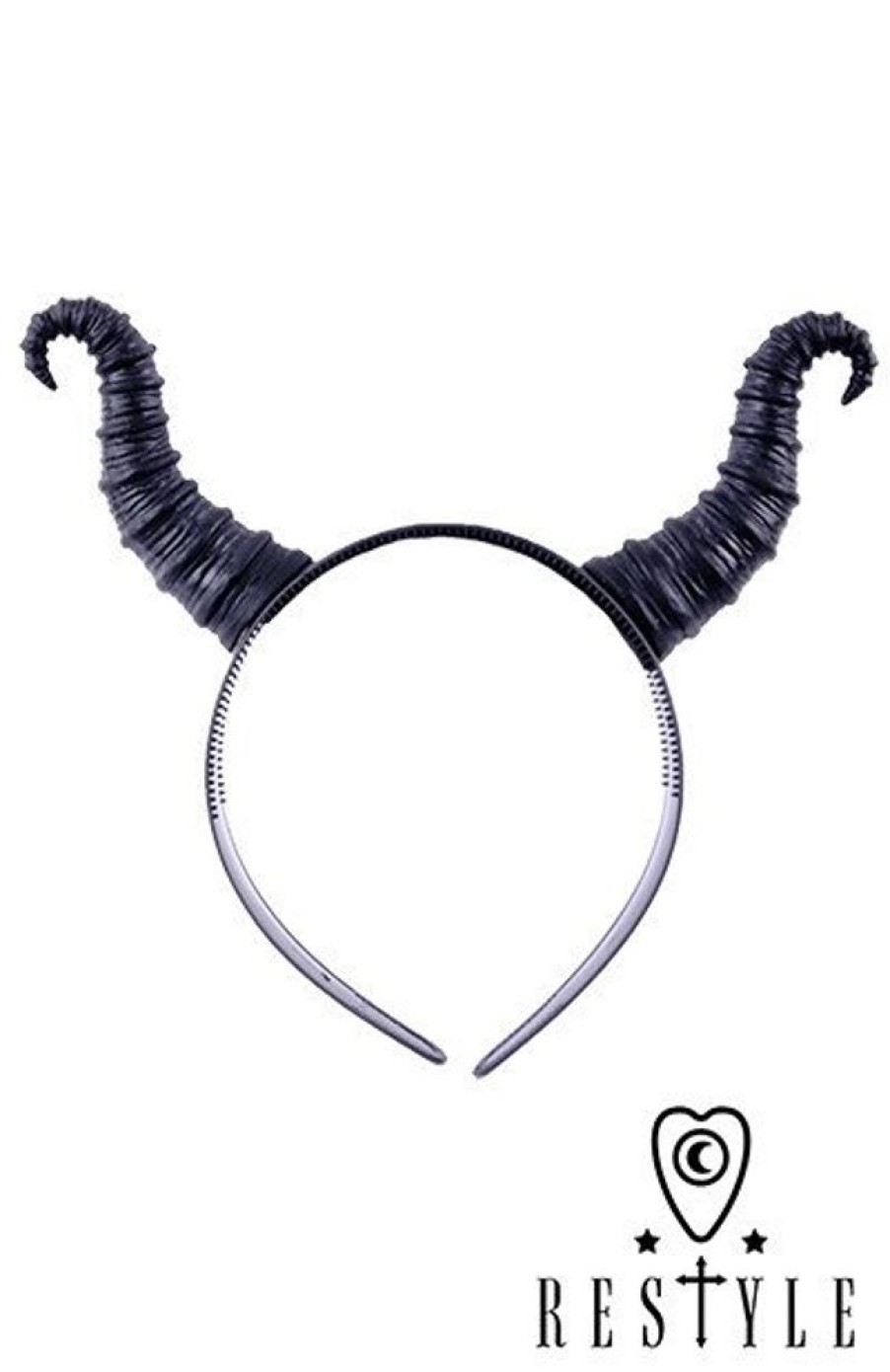 Accessories Restyle | Maleficent Horns, Gothic, Black Headpiece Diabolical Headband