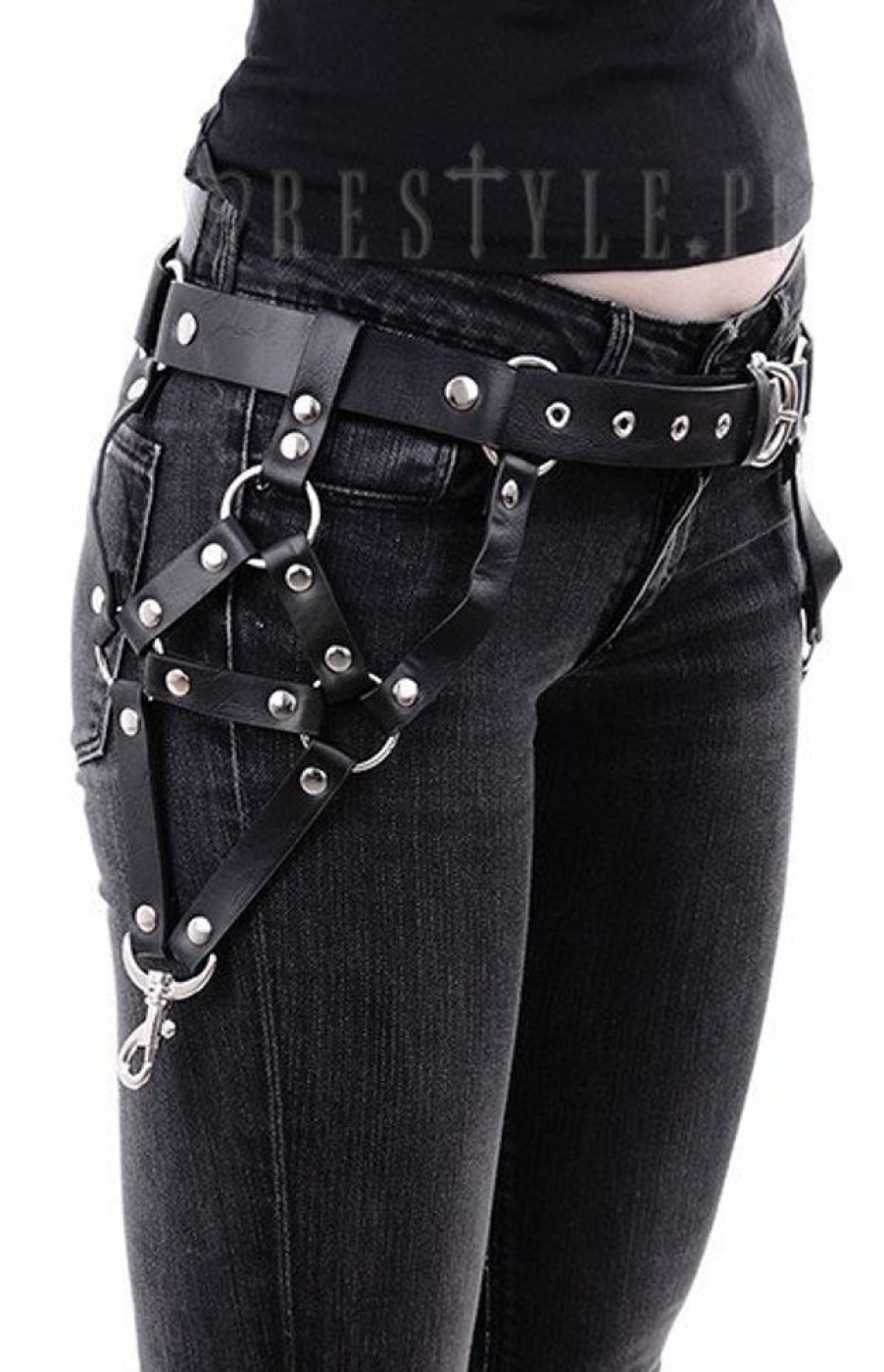 Accessories Restyle | Hips Belt Gothic Accessory, Harness, O-Rings "Triangle Belt"