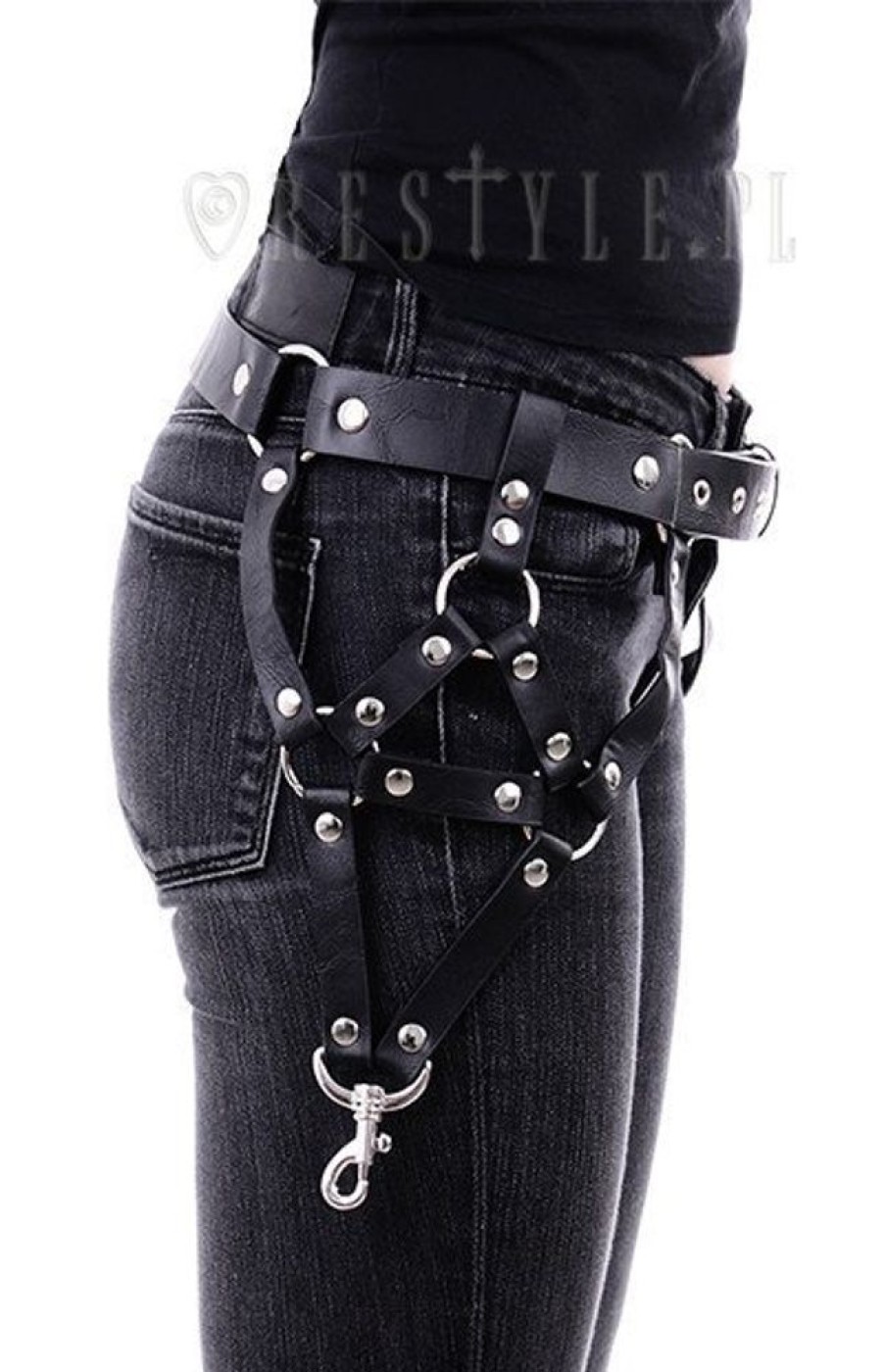 Accessories Restyle | Hips Belt Gothic Accessory, Harness, O-Rings "Triangle Belt"