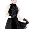 Clothes Restyle | High Neck Gothic Lace Dress With A Crescent