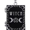 Jewellery Restyle | Locket Pendant, Book Shaped Necklace, Occult Jewellery, Crescent "Witch"