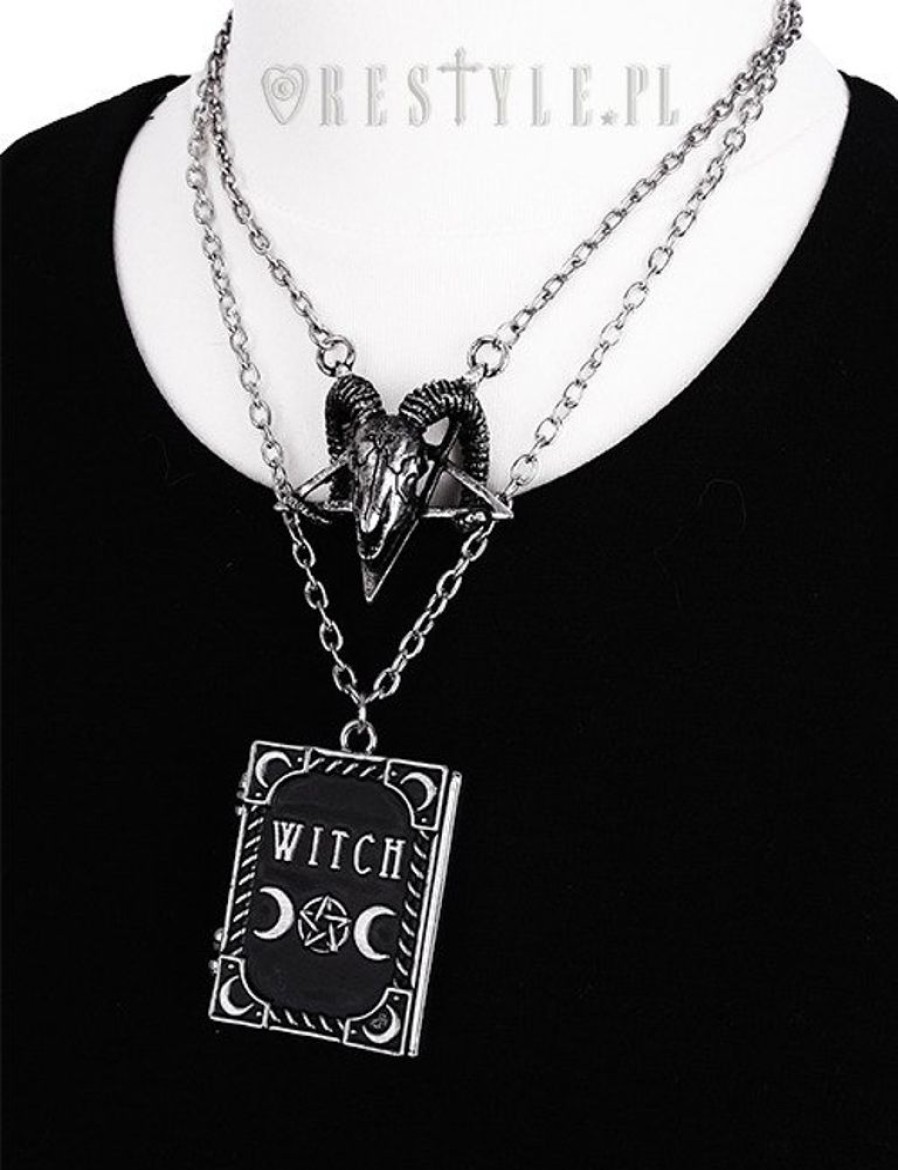 Jewellery Restyle | Locket Pendant, Book Shaped Necklace, Occult Jewellery, Crescent "Witch"