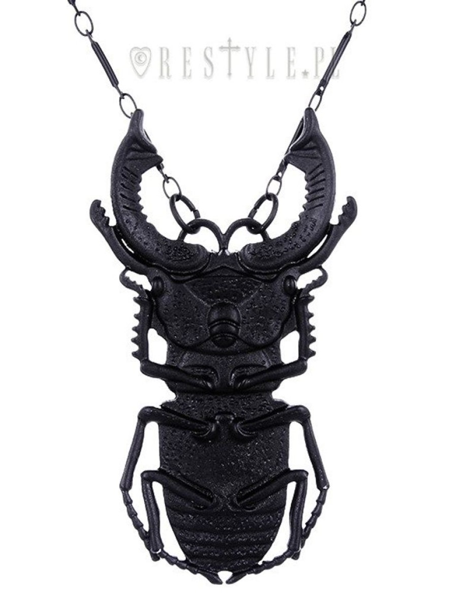 Jewellery Restyle | Black Beetle Necklace Arsenic, Occult Jewellery, Insect Pendant "Beetle Black Necklace"