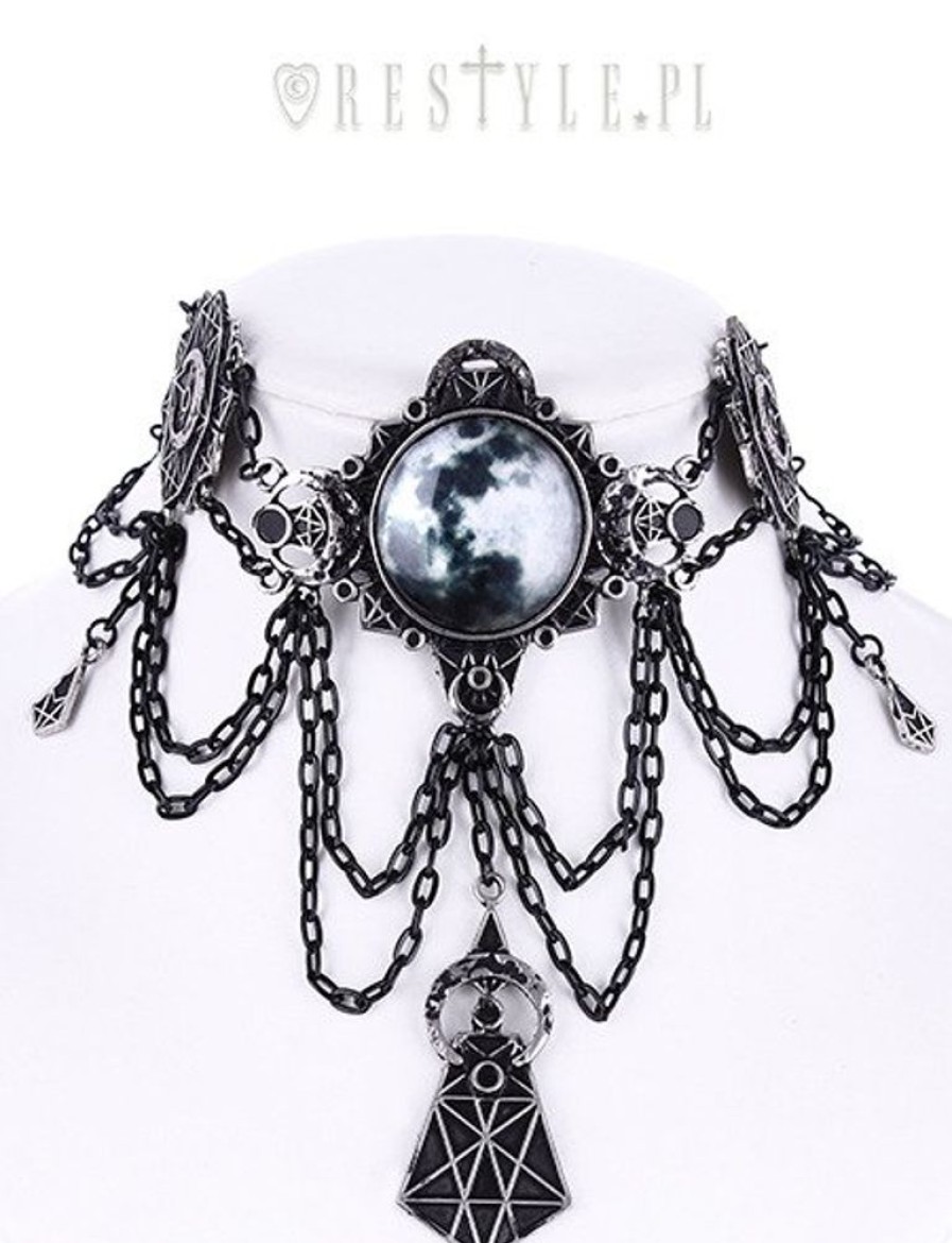 Jewellery Restyle | Moon Collar, Full Moon, Moon Phases, Crescent "Moon Geometry Choker"