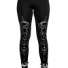 Clothes Restyle | Twin Moon Gothic Leggings With Moon Print