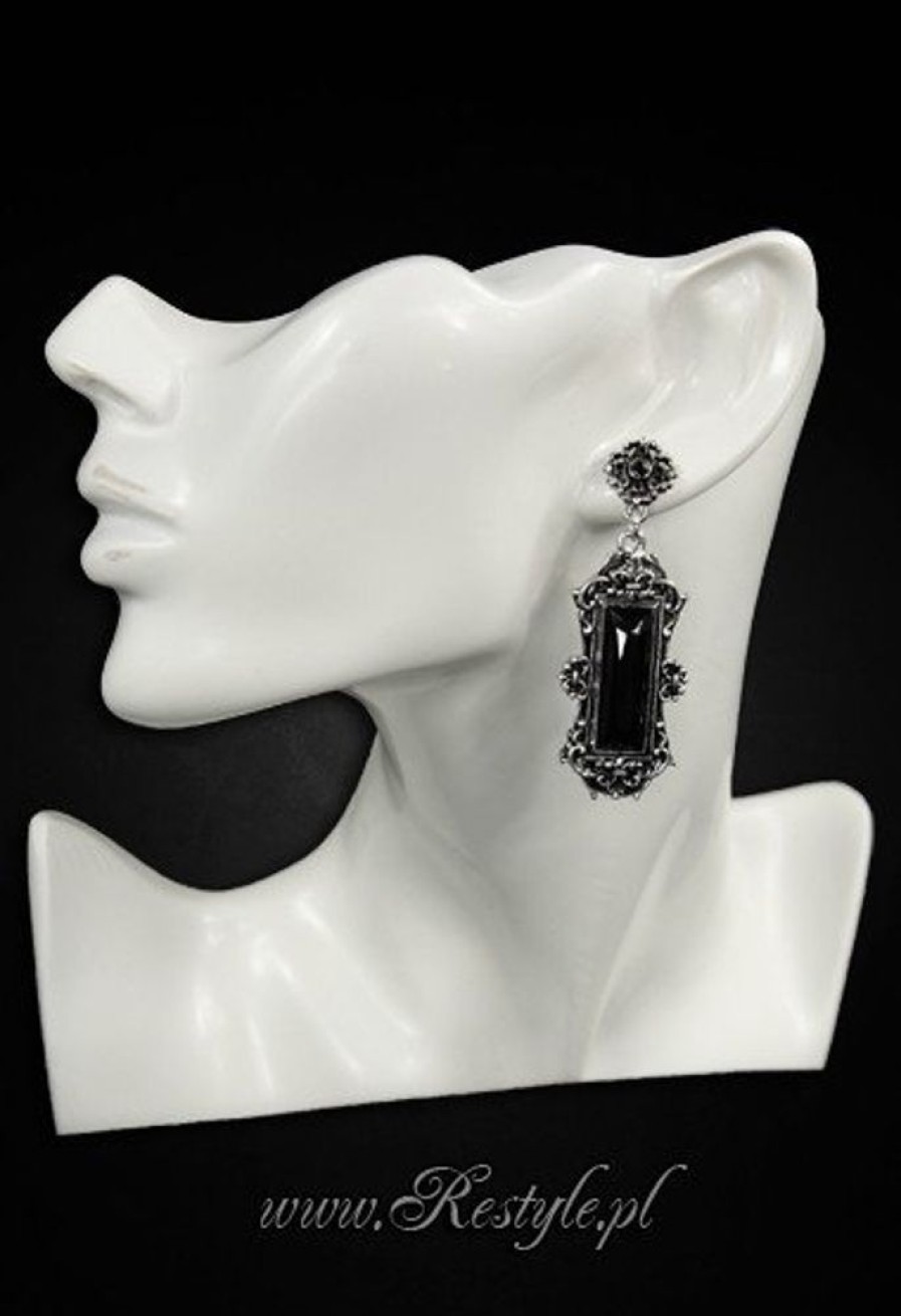 Jewellery Restyle | Evening, Victorian Earrings "Vivian Black" Gothic Romantic Jewellery