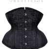 Corsets Restyle | Gothic Corset, Hourglass Shape, Sturdy "Cu10 Black Brocade Underbust"