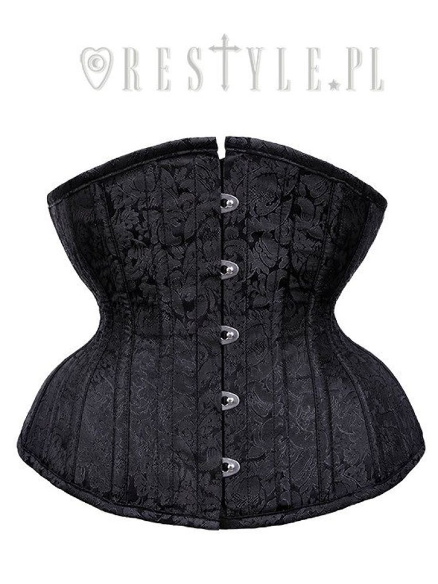 Corsets Restyle | Gothic Corset, Hourglass Shape, Sturdy "Cu10 Black Brocade Underbust"