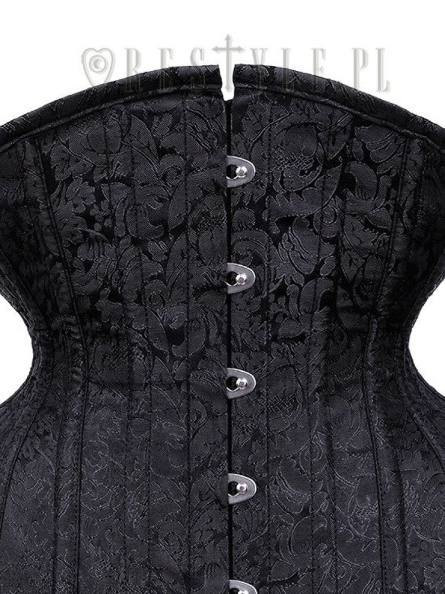 Corsets Restyle | Gothic Corset, Hourglass Shape, Sturdy "Cu10 Black Brocade Underbust"