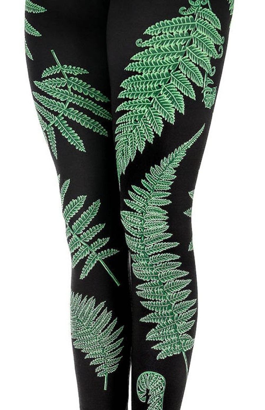 Clothes Restyle | Fern Leggings, Green Leaves Trousers For Forest Witch