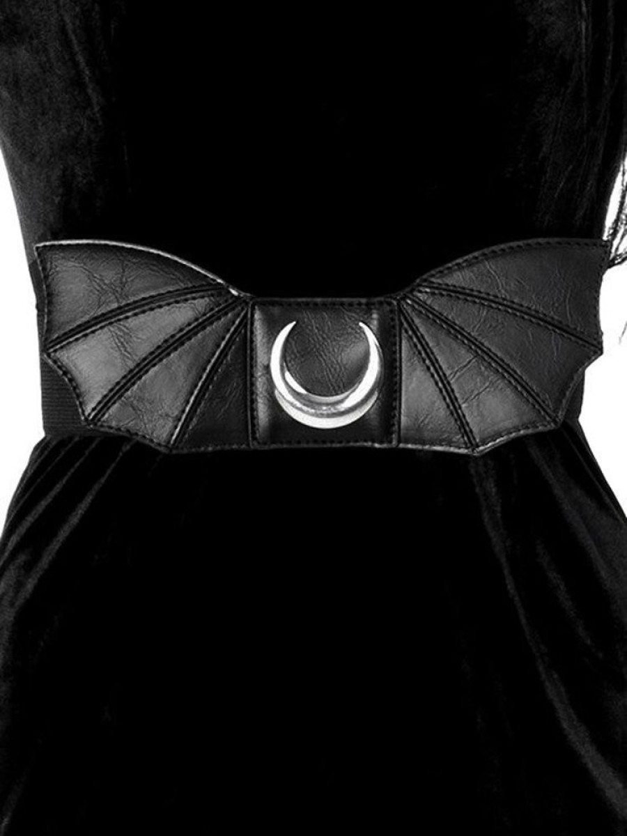 Accessories Restyle | Gothic Accessory "Moon Bat Wings Belt"