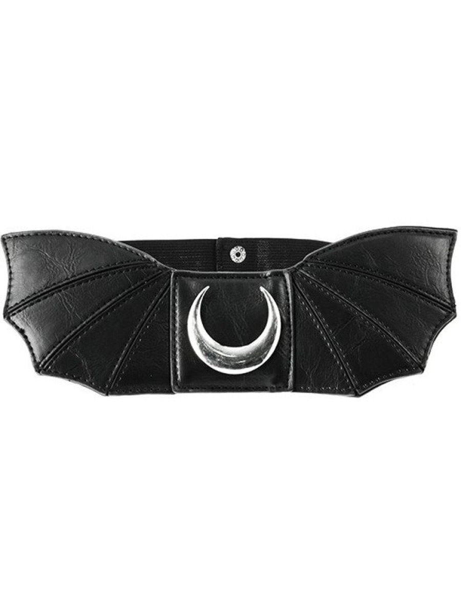 Accessories Restyle | Gothic Accessory "Moon Bat Wings Belt"