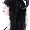 Accessories Restyle | Gothic Headpiece, Satan Horns Sinister & Roses Headband