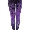 Clothes Restyle | Ombre Leggings Tree, Gradient Trousers "Purple Branches"