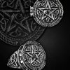 Jewellery Restyle | Pentagram Ring With Hidden Compartment, Round, Gothic, Wicca