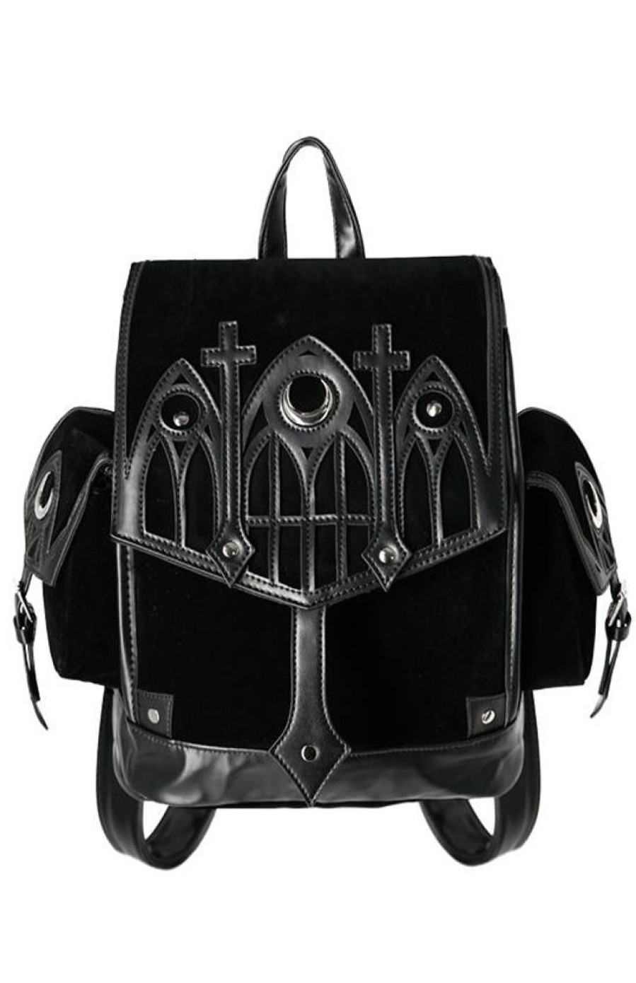 Backpacks Restyle | Stained Glass Cathedral Backpack Black Velvet