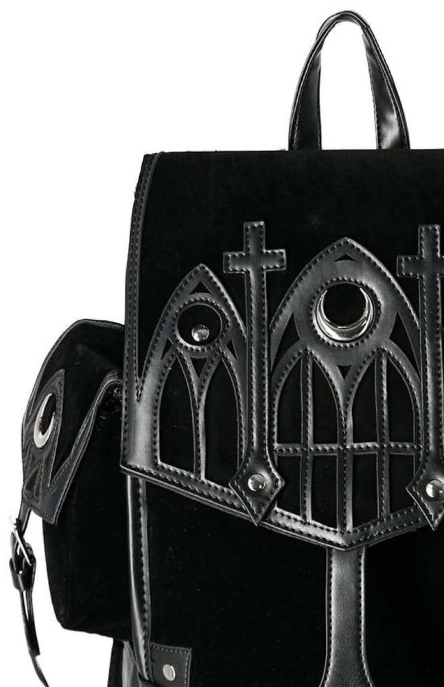 Backpacks Restyle | Stained Glass Cathedral Backpack Black Velvet