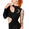 Clothes Restyle | Moon Army Bodysuit Asymmetric Blouse