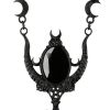 Jewellery Restyle | Gothic Black Mystica Necklace With Horns