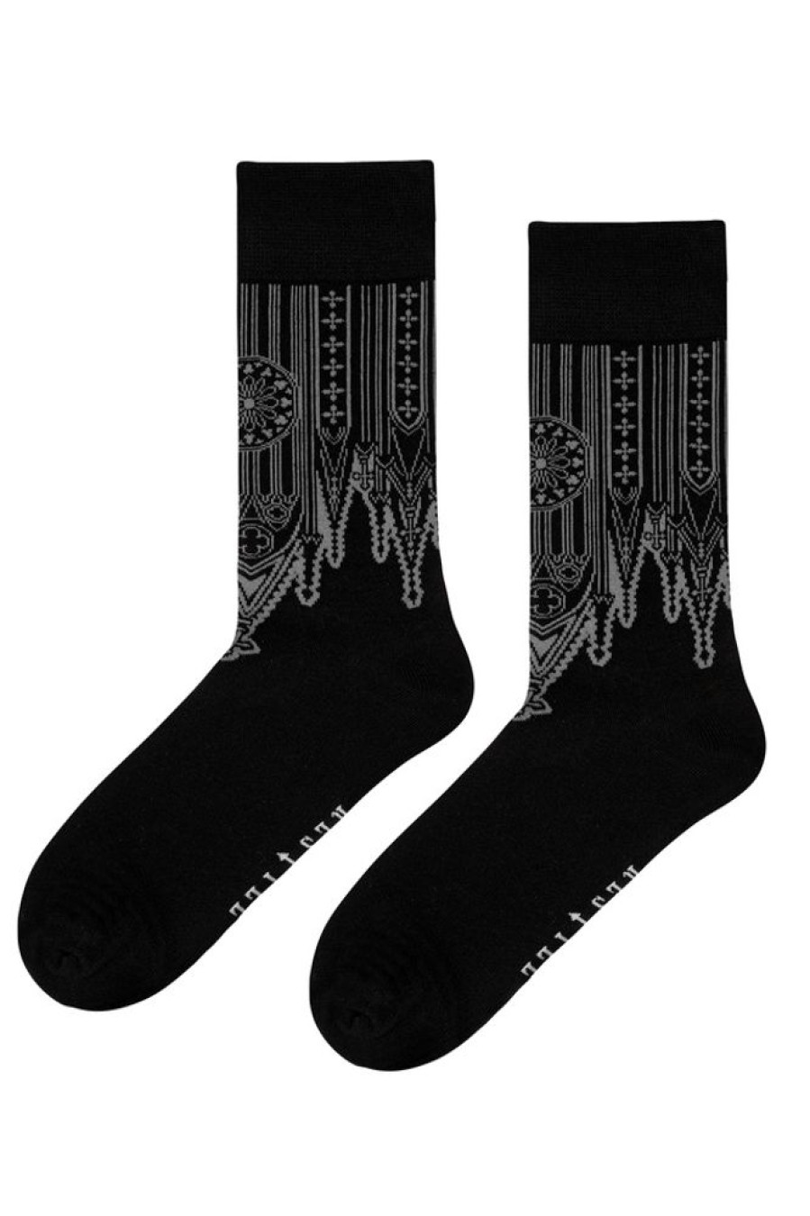 Accessories Restyle | Inverted Cathedral Jacquard Socks