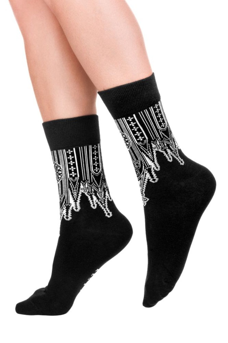 Accessories Restyle | Inverted Cathedral Jacquard Socks