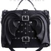 Handbags Restyle | Black Briefcase, Gothic Satchel, Diabolical, Devil"Bat Wings Bag"