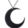 Jewellery Restyle | Huge Crescent, Occult Jewellery, Luna "Moon Black Pendant"