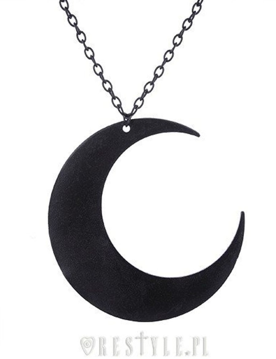 Jewellery Restyle | Huge Crescent, Occult Jewellery, Luna "Moon Black Pendant"