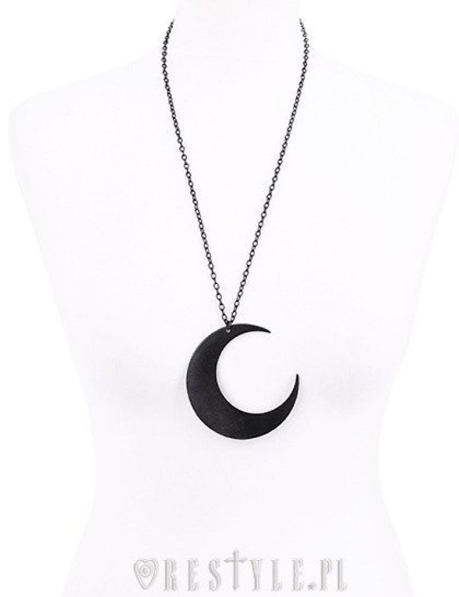 Jewellery Restyle | Huge Crescent, Occult Jewellery, Luna "Moon Black Pendant"