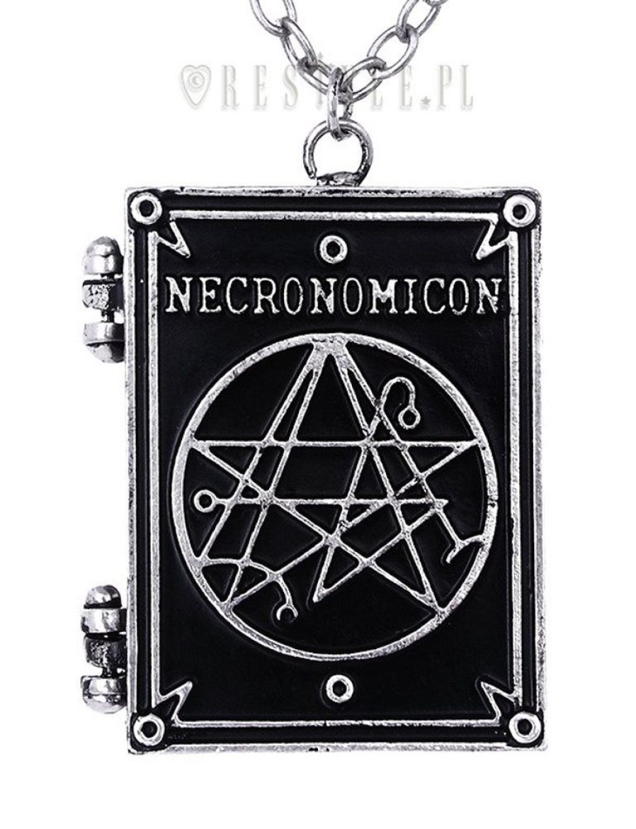 Jewellery Restyle | Locket Pendant, Book Shaped Necklace, Occult Jewellery, Crescent "Necronomicon Book"