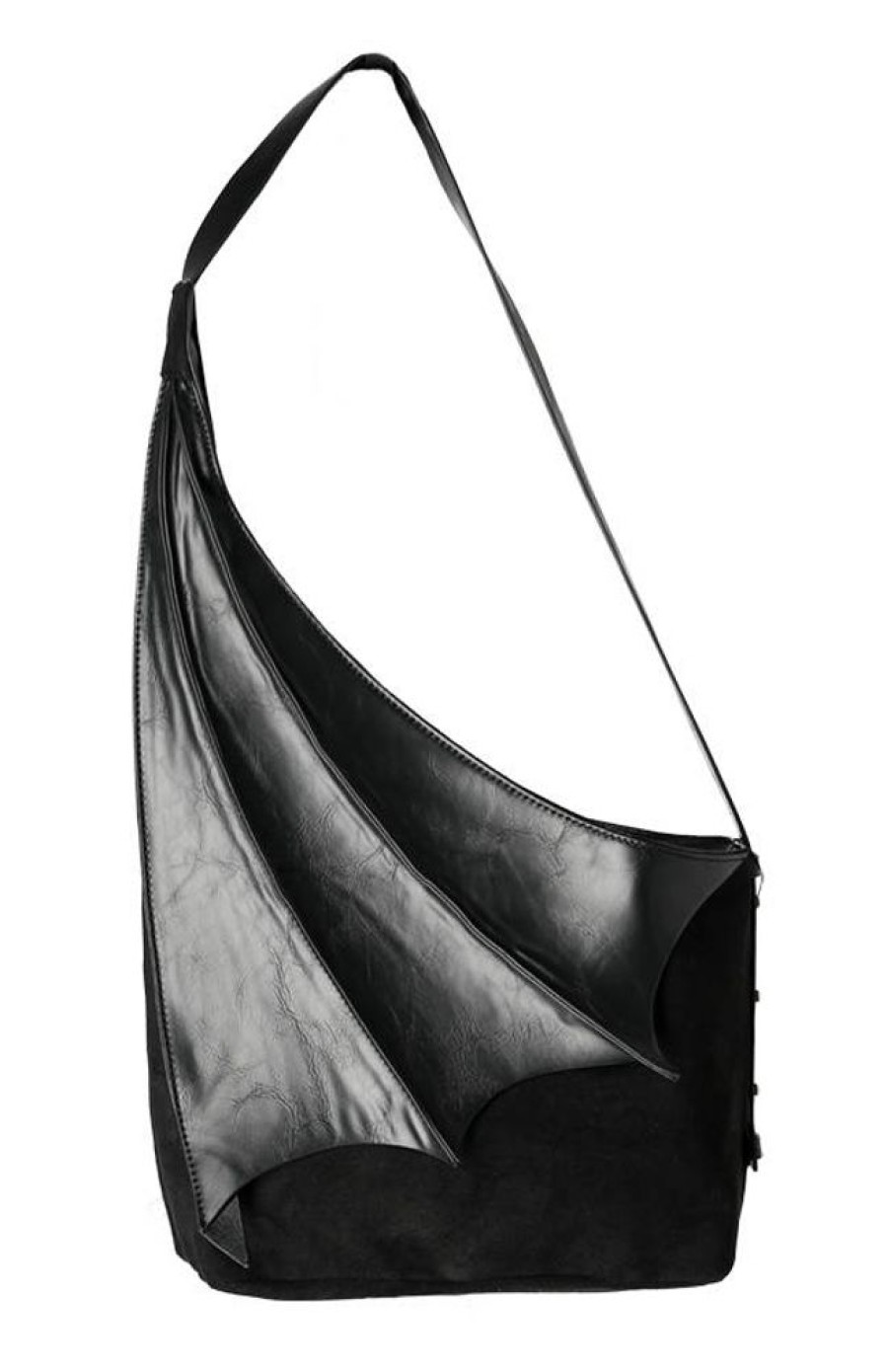 Handbags Restyle | Winged Hobo Bag Gothic Asymmetric Purse With Bat Wing