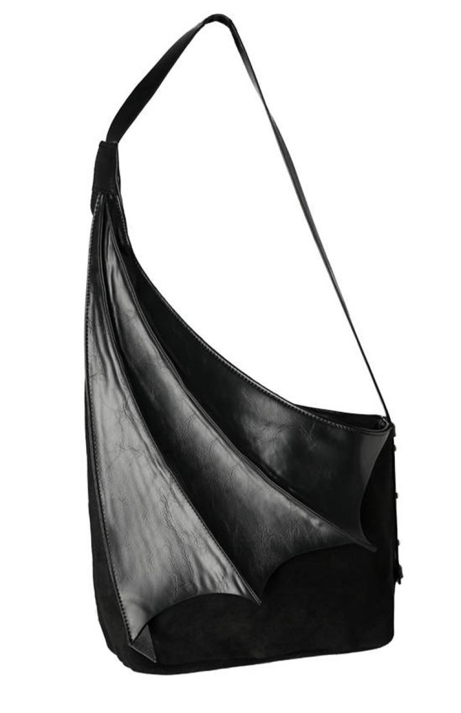 Handbags Restyle | Winged Hobo Bag Gothic Asymmetric Purse With Bat Wing