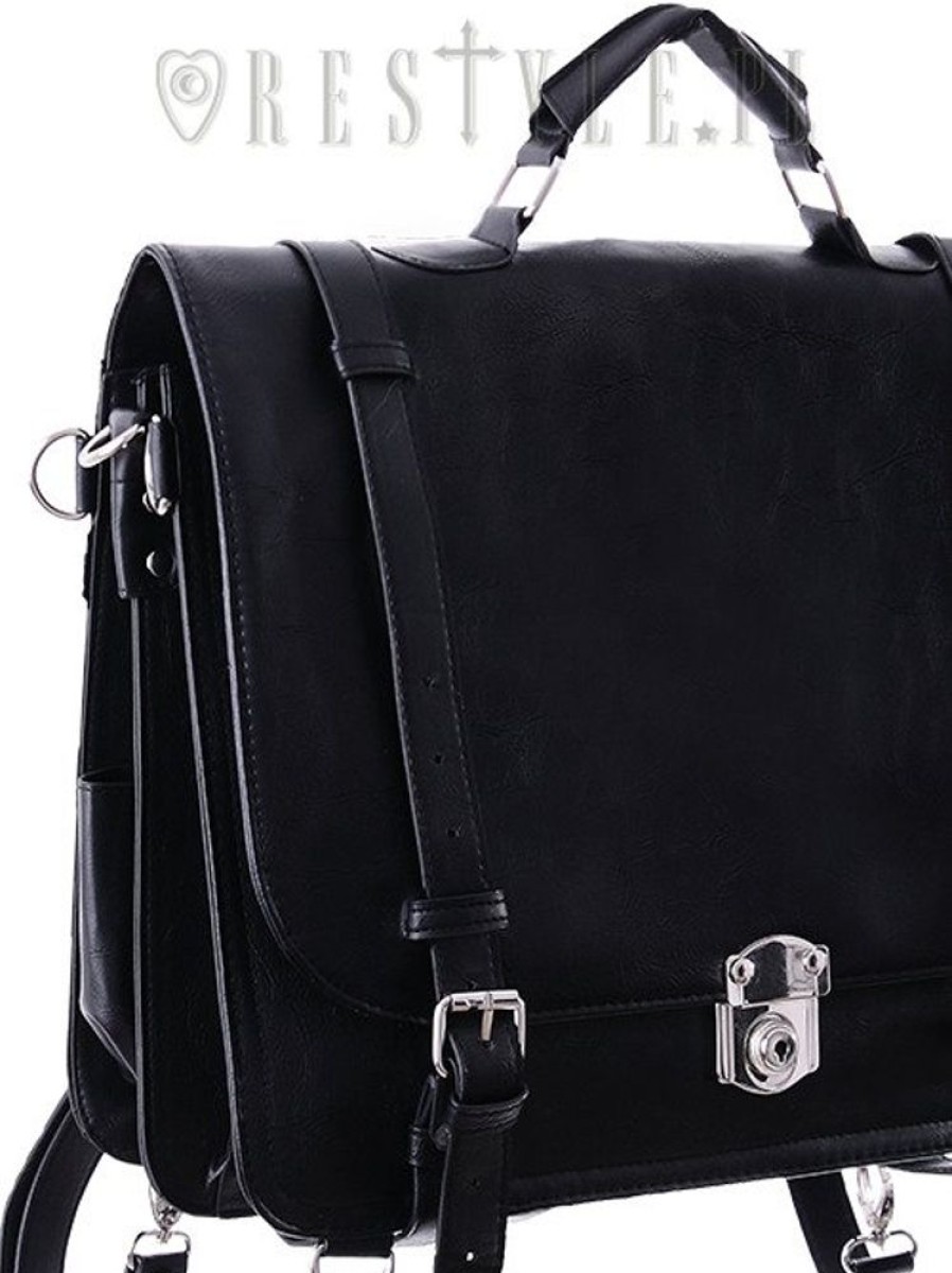 Handbags Restyle | Bag, Black Satchel, School Bag "Classic Messenger"