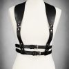 Accessories Restyle | Underbust Harness Belt " Wide Straps Belt Black"