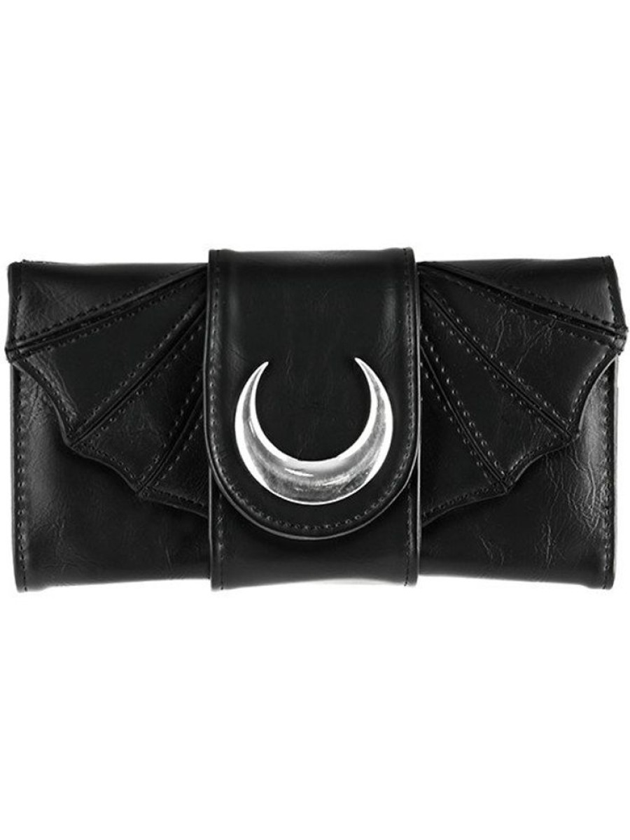 Handbags Restyle | Bat Wings Wallet Pu Crescent Gothic Moon Purse