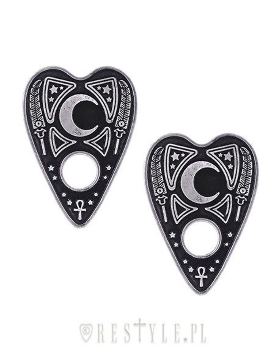 Jewellery Restyle | Pair Of Occult Hairclips, Spirit Board, Moon"Ouija Planchette Hairclips"