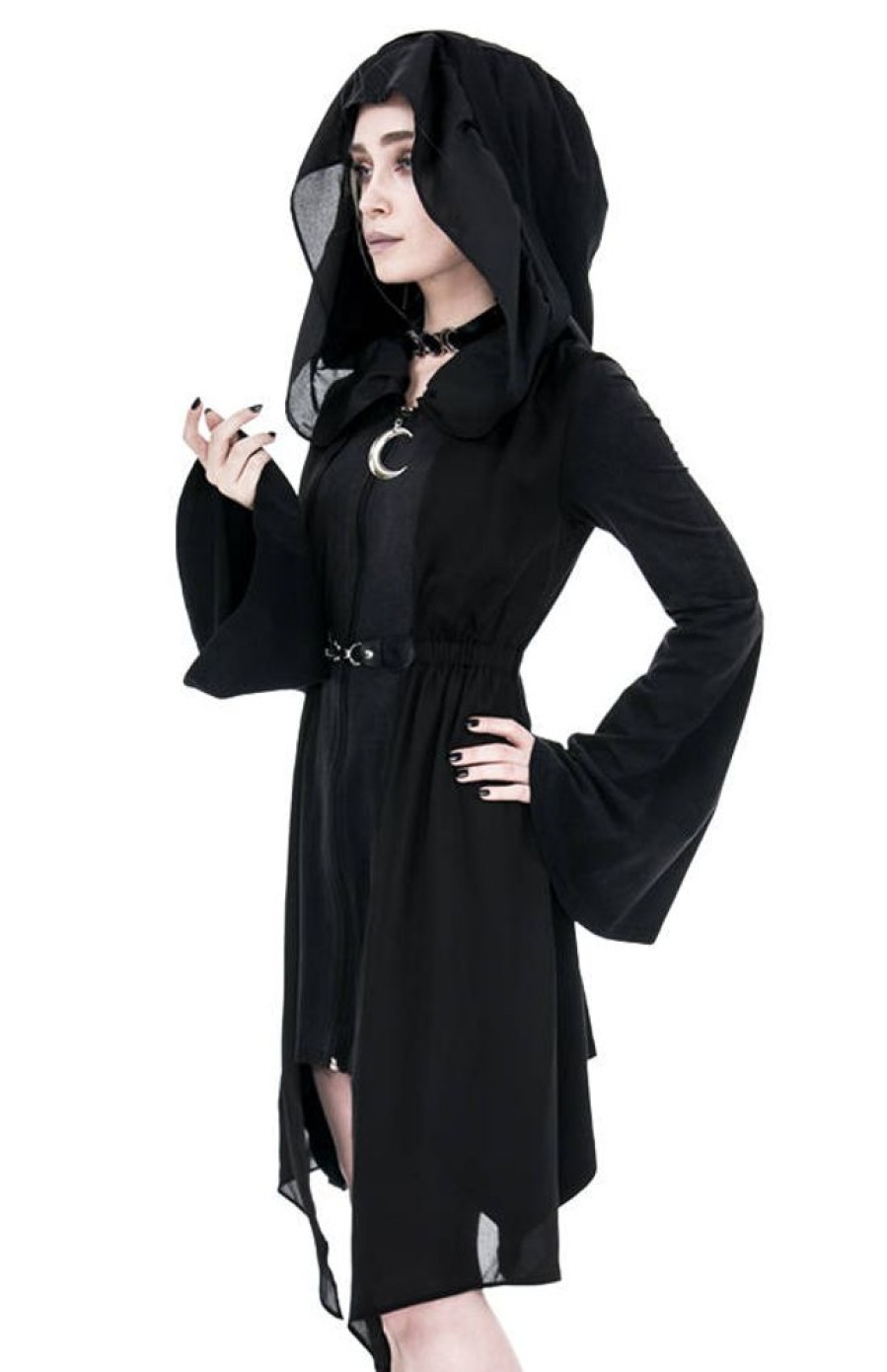 Clothes Restyle | Long Hoodie Dark Fay Floaty Coat