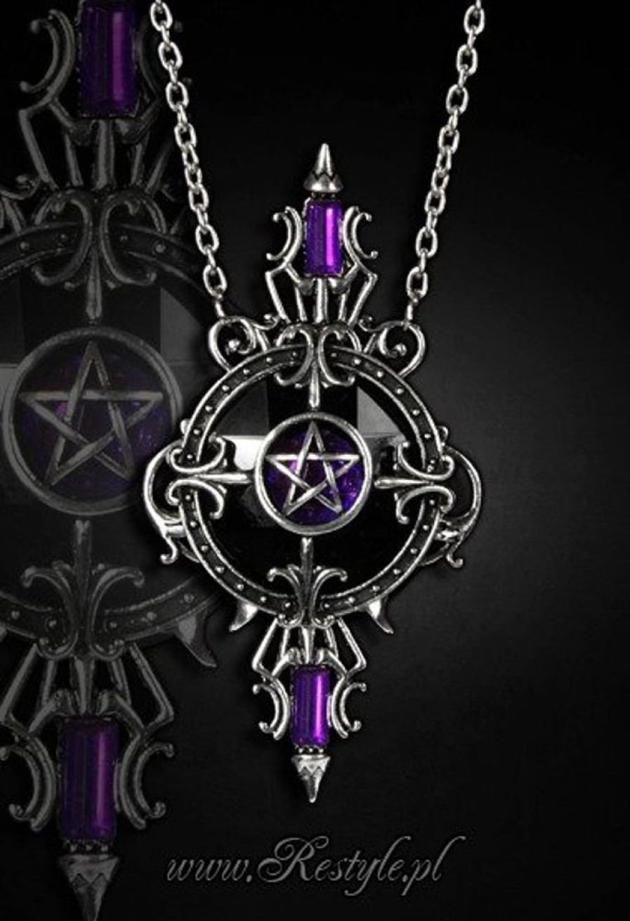 Jewellery Restyle | Round, Gothic Pendant Pentagram "Mystic Mirror"