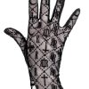 Accessories Restyle | Black Gothic Mesh Luxurious Goth Gloves