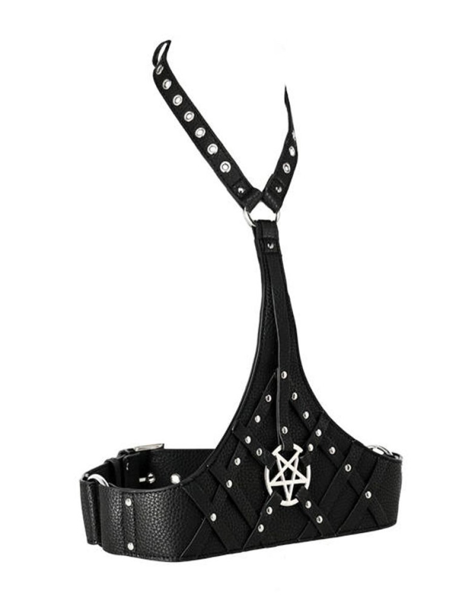 Accessories Restyle | Pentagram Waist Belt With A Collar