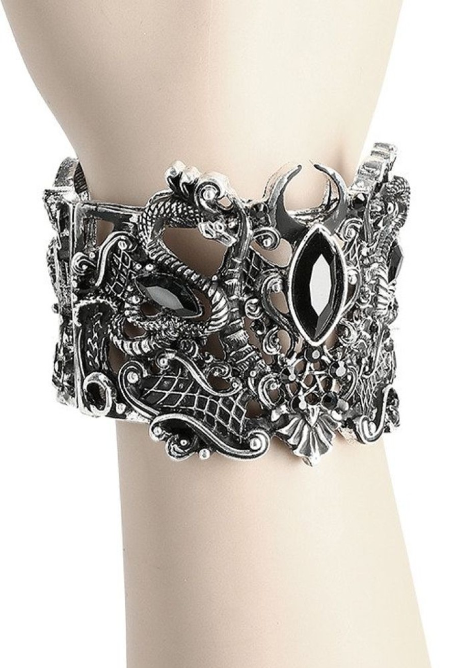 Jewellery Restyle | Snake Bracelet Silver, Gothic Bangle