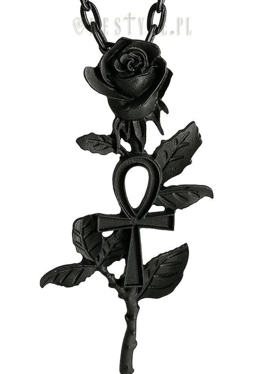 Jewellery Restyle | Black Pendant Ankh Rose