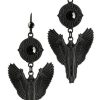 Jewellery Restyle | Black Gothic Angel Earrings