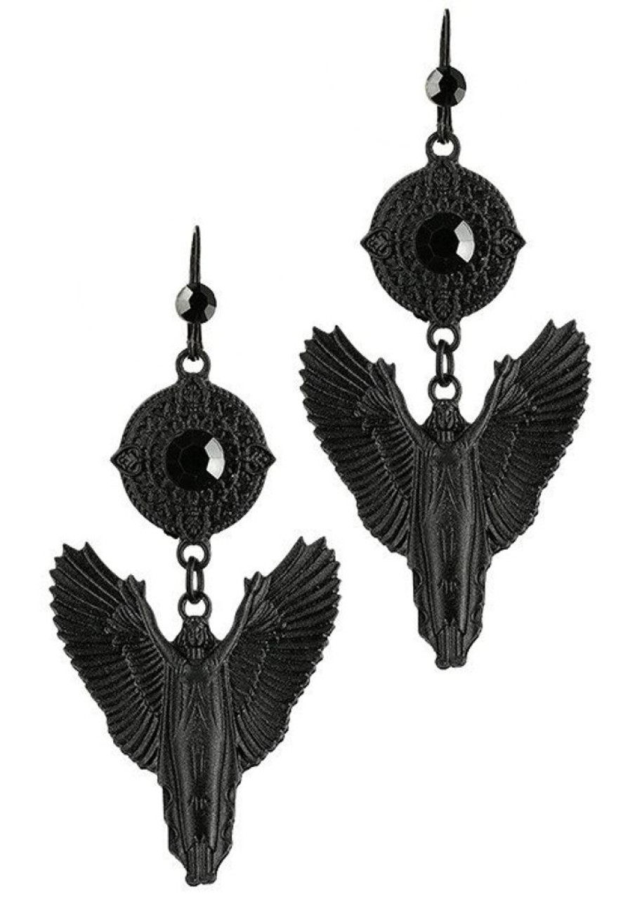 Jewellery Restyle | Black Gothic Angel Earrings