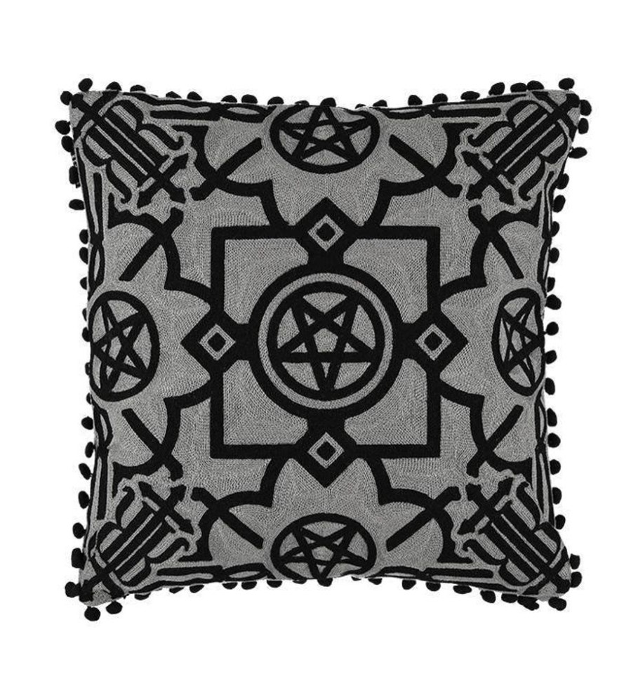 Accessories Restyle | Blair Gray Cushion Knitted Gothic Pillowcase