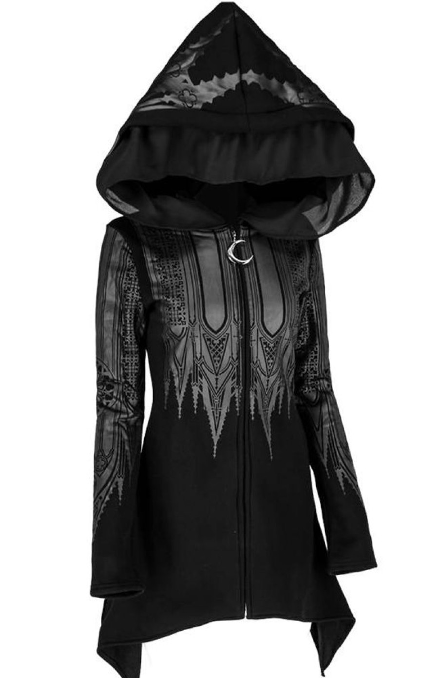 Clothes Restyle | Inverted Cathedral Hoodie Oversized Hood, Regular Sleeves