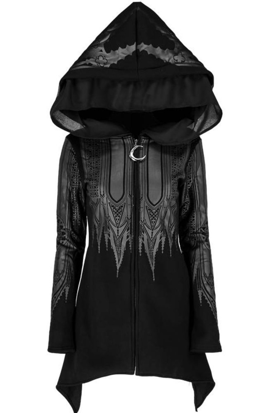 Clothes Restyle | Inverted Cathedral Hoodie Oversized Hood, Regular Sleeves