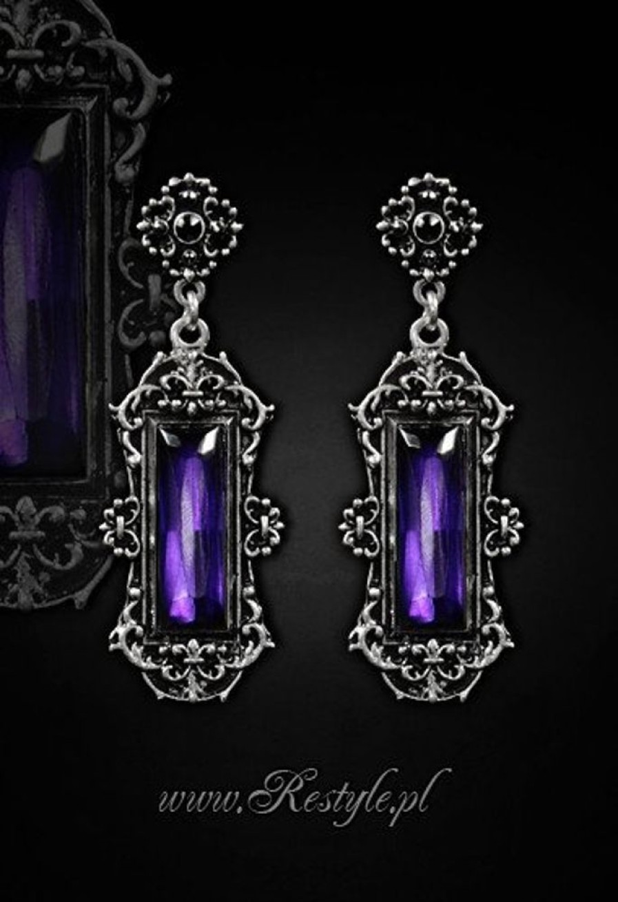 Jewellery Restyle | Evening, Victorian Earrings "Vivian Violet" Gothic Romantic Jewellery